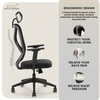 Kepler Brooks Marvel HB Office Desk Chair in Black Colour