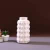 White Geometric Designed Ceramic Vase