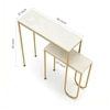 Metal Console Table in Gold Colour