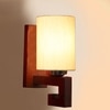 Devansh Solid Wood Electric Wall Light in off-white Colour with off-white Shade Count of 1 Light