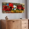 Luxury Money Graffiti Canvas Wall Painting Living Room Decor 22x46 Inch
