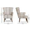 Lucie Small Wing Back Chair