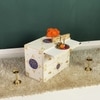 D'Dass Multi Color Mdf and Sheesham Wooden Temple With Cabinet For Pooja