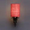 Devansh Metal Electric Wall Light in Antique Gold Colour with Pink Shade Count of 1 Light