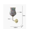 Devansh Metal Electric Wall Light in Gold Colour with Multicolor Shade Count of 1 Light
