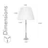 Troy Brass Table Lamp with Off White Linen Shade