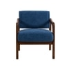 Citrus Boucle Fabric Arm Chair in Blue