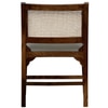 Provincial Solid Wood Accent Chair in Grey Colour