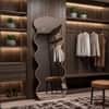 The Artment Rose Gold Meander Unbreakable Floor Mirror For Home (180 X 80 CM)