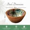 Elysian Tropical Mango Wood Bowl Set Of 2
