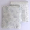 Ona White & Grey Floral Cotton Dohar Set Of 2 Reversible Single Bed 400 Tc Size 240 X 160 Cms