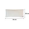 Kennedy Ivory Cotton Knitted Decorative Cushion Cover 12 x 20 Inches
