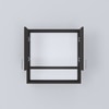 2 Doors Modular Wall Mounted Kitchen Cabinet With Organizer Shelf In Chiyoda Wange Finish