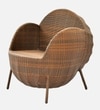 Melbourne Wicker Chair In Brown Tone Finish