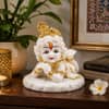 Devotional Lotus Bliss Gopal Statue in White Colour
