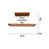 Even 36 Brown Wooden LED Hanging Lamp