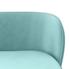 Portia Fabric Accent Chair in Icy Turquoise Colour