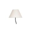 Joss Zig Zag Iron Floor lamp with Jute Conical White shade (Z38)