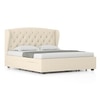 Holmebrook Engineered Wood King Size Bed With Drawer Storage (Ivory Colour)