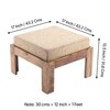Irish Sheesham Wood 2 Seater Coffee Table Set In Teak Finish