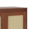 Kaarya Engineered Wood 2 Door Wardrobe in Wheat Brown Walnut Finish