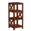 Spruce Solid Wood End Table in Walnut Finish