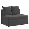 Midora 1 Seater Pull Out Sofa cum Bed  in Dark Grey Colour