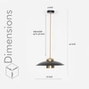 Arvin Black Metal Hanging Light
