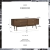 Scandinavian Sterling TV Cabinet Walnut Finish