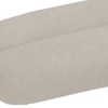 Luxelounge Wood 2-Seater + Ottoman With Upholstery Non Storage Sofa In White Colour
