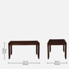 Bryce Solid Wood 6 Seater Dining Table in Provincial Teak Finish