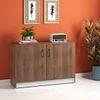 Alex 12 Pair Shoe Rack in Classic Walnut Finish