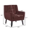 Derel Solid Wood Accent Chair in Pink Colour