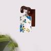 Devansh Solid Wood Electric Wall Light in Brown Colour with Multi Shade Count of 1 Light