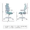Wiweangs High Back Ergonomic Chair in Dark Green Colour