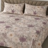 Pink Floral 400 TC Cotton Flat Super King Size Bedsheet With 2 Pilllow Covers From Threads