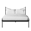 Camden Metal Non Storage King Bed in Satin Black Finish