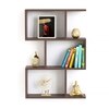 BLUEWUD Maple Engineered Wood Wall Decor Floating Shelf Display Rack Decorative Hall D�cor for Living Room Home Furniture (Wenge)