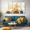 The Castle Decor Nature Art Wall Painting Wooden Framed 27x48 Inch (Style 18)