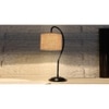 Beige Jute Curvy table lamp with Iron Base (SP08)