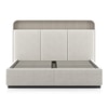 Valeria Upholstered Hydraulic Storage King Bed With 2 Bedside Tables