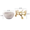 Opulent Antler Marble Centerpiece