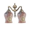 Devansh Metal Electric Wall Light in Multi Colour with Multi Shade Count of 2 Lights