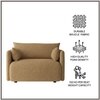 Cozychic Wood 1 Seater With Upholstery Non Storage Sofa In Yellow Colour