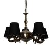 Devansh Steel Wall Mounted Lamp With Black Cotton Shade