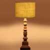 Devansh Yellow  Jute   Table Lamp With  Wood Natural Base (7X7X21.25 Inches)-17