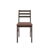 Seattle Starter Dining Set 1+6 (Rubberwood, Dark Cappuccino Finish)