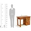 Aspen Solid Wood Study Table in Teak Finish