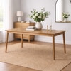 Bymal Solid Wood Dining Table In Natural Finish