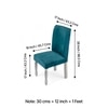 Oliver wood Set of 2 Dining Chairs in Turquoise Sea Velvet Upholstery with SILVER FINISH